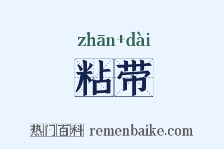 粘带是什么意思的图片